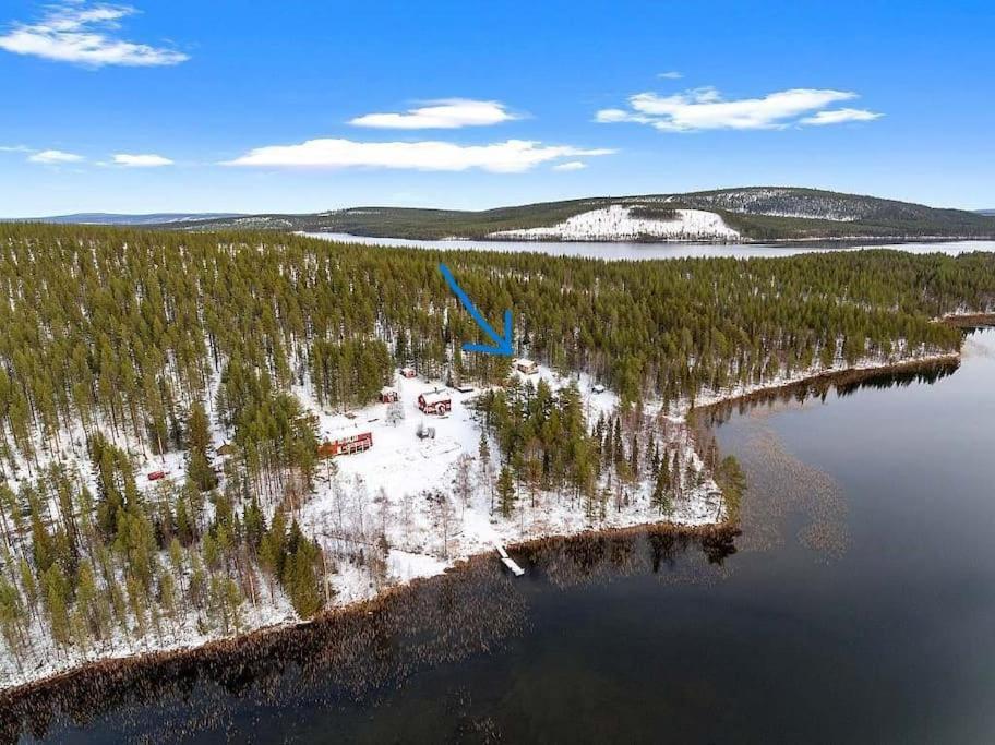 Lakeside Wilderness Cabin Jokkmokk Bagian luar foto