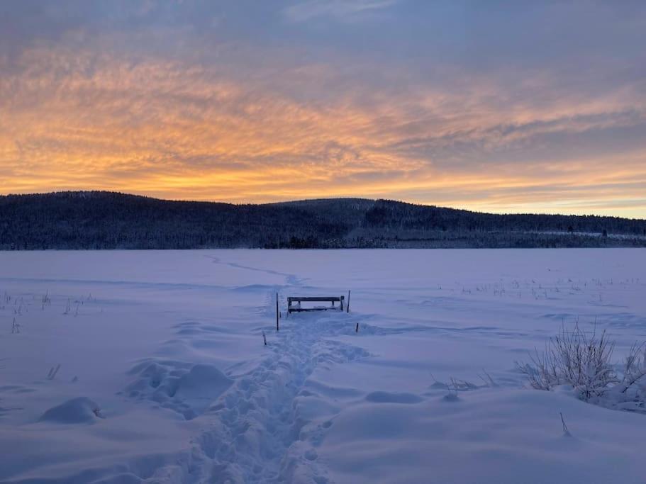 Lakeside Wilderness Cabin Jokkmokk Bagian luar foto