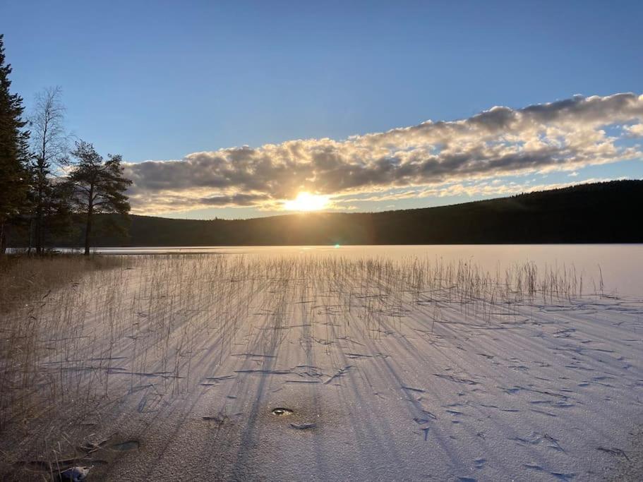 Lakeside Wilderness Cabin Jokkmokk Bagian luar foto