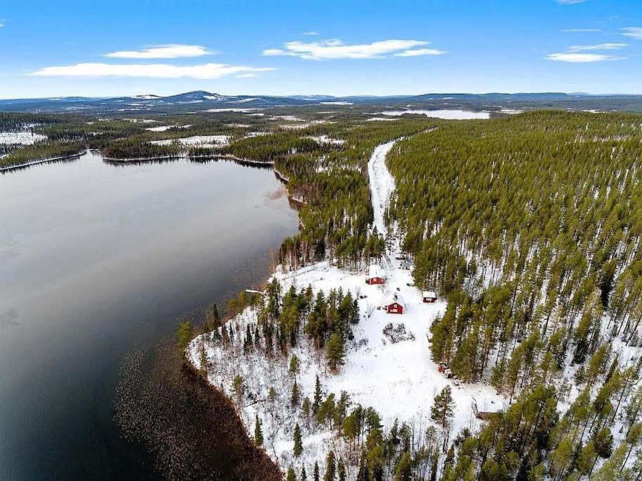 Lakeside Wilderness Cabin Jokkmokk Bagian luar foto