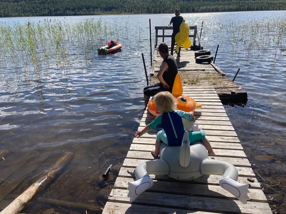 Lakeside Wilderness Cabin Jokkmokk Bagian luar foto